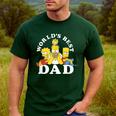 The Simpsons World's Best Dad Father's Day Group V2 Small Men's Casual T-Shirt Forest
