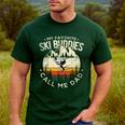 Skier Dad Ski Dad My Favorite Ski Buddies Call Me Dad Ski Men's Casual T-Shirt Forest