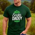 Smoke Daddy Green Egg Pitmaster Dad Tshirt BBQ Grill Men's Casual T-Shirt Forest