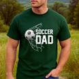 Soccer DAD Football Futbol Parents Goal Men's Casual T-Shirt Forest
