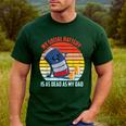 My Social Battery Is As Dead As My Dad Men's Casual T-Shirt Forest