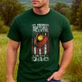 Softball Dad My Favorite Softball Player Calls Me Dad Men's Casual T-Shirt Forest