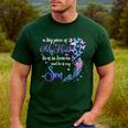My Son Lives In Heaven Memorial Quotes Love Mom Dad Matching Men's Casual T-Shirt Forest