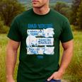 Sonic The Hedgehog Father's Day Dad Qualities Distressed Men's Casual T-Shirt Forest