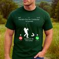 Sorry Missed Call Fisher Dad In Spanish Men's Casual T-Shirt Forest