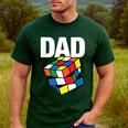 Speed Cubing Dad Puzzle Cuber Cube Kids Men's Casual T-Shirt Forest