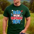 Spider Web Dad Of The Birthday Boy Men's Casual T-Shirt Forest