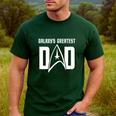 Star Trek Father's Day Galaxy's Greatest Dad Badge Men's Casual T-Shirt Forest