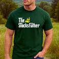 The Stocks Father Trader Dad Men's Casual T-Shirt Forest