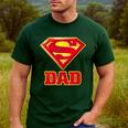 Superman Super Dad Men's Casual T-Shirt Forest