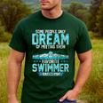 Swimming Parent Swimmer Mom Dad My Favorite Swim Meet Men's Casual T-Shirt Forest