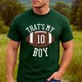 That's My Boy 10 Football Number 10 Jersey Football Mom Dad Men's Casual T-Shirt Forest That's My Boy 10 Football Number 10 Jersey Football Mom Dad Men's Casual T-Shirt Forest
