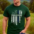 Thin Blue Line Proud Dad Police Family T-Shirt Men's Casual T-Shirt Forest Thin Blue Line Proud Dad Police Family T-Shirt Men's Casual T-Shirt Forest