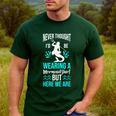 Never Thought I'd Be Wearing a Mermaid Dad Small Men's Casual T-Shirt Forest