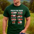 Toddler Boy Types Of FireTruck Firefighter Baby Dad Fireman Men's Casual T-Shirt Forest