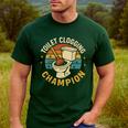 Toilet Clogging Champion Bathroom Humor Dad Jokes Men's Casual T-Shirt Forest Toilet Clogging Champion Bathroom Humor Dad Jokes Men's Casual T-Shirt Forest