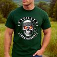 Toilet Destroyer Poop Jokes Dad Humor Poop Diarrhea Men's Casual T-Shirt Forest