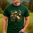 Tortie Cat Owner Flowers Tortie Cat Mom Tortie Cat Dad For Men Women Kids Men's Casual T-Shirt Forest
