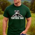 Tortoise Dad Tortoise With Sunglasses Vintage Tortoise Dad Men's Casual T-Shirt Forest
