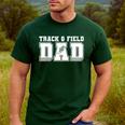 Track & Field Dad Sport Fathers Day Boys Men's Casual T-Shirt Forest
