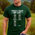 Tricks I Teach My Cat Cat Owner Kitten Dad Mom Kitty Men's Casual T-Shirt Forest