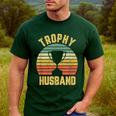 Trophy Husband For Cool Father Or Dad Men's Casual T-Shirt Forest