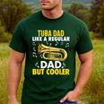 Tuba Player Men Dad Grandpa Marching Band Brass Tubist Men's Casual T-Shirt Forest