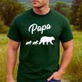 Twin Dad Papa Bear Two Cubs 2 Kids Men's Casual T-Shirt Forest Twin Dad Papa Bear Two Cubs 2 Kids Men's Casual T-Shirt Forest