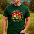 I Have Two Titles Dad & Pops I Rock Them Both For Grandpa Men's Casual T-Shirt Forest