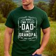 I Have Two Titles Dad And Grandpa Father's Day Proud Grandpa Men's Casual T-Shirt Forest