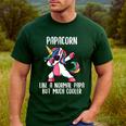 Unicorn Dad Girl Birthday Party Clothing Papacorn Men's Casual T-Shirt Forest