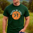 Unique That's My Girl 11 Basketball Player Mom Or Dad Men's Casual T-Shirt Forest