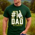 University Of Delaware Blue Hens 1 Dad Men's Casual T-Shirt Forest