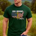 USS Brooke FFG-1 Frigate Veterans Day Son Father Grandpa Dad Men's Casual T-Shirt Forest