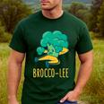 Vegetable Word Game Dad Joke Brocco-Lee Broccoli Men's Casual T-Shirt Forest