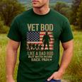 Vet Bod Like Dad Bod But With More Back Pain US Flag Veteran Men's Casual T-Shirt Forest Vet Bod Like Dad Bod But With More Back Pain US Flag Veteran Men's Casual T-Shirt Forest