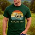 Vintage Axolotl Dad Axolotl Lovers Daddy Father's Day Men's Casual T-Shirt Forest Vintage Axolotl Dad Axolotl Lovers Daddy Father's Day Men's Casual T-Shirt Forest