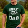 Vintage Ferret Dad Ultimate Pet Lover Ferret Owner Men's Casual T-Shirt Forest