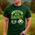 Vintage Leveling Up To Daddy 2026 Soon To Be Dad 2026 Men's Casual T-Shirt Forest