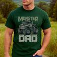 Vintage Monster Truck Lover DAD Family Matching Birthday Men's Casual T-Shirt Forest