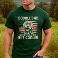 Vintage USA Flag Goldendoodle Doodle Dad Fathers Day Men Men's Casual T-Shirt Forest