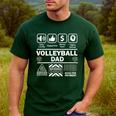 Volleyball Dad Contents Of Sports Father Men's Casual T-Shirt Forest