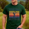Volleyball Dad Like A Normal Dad Only Cooler Vintage Men's Casual T-Shirt Forest Volleyball Dad Like A Normal Dad Only Cooler Vintage Men's Casual T-Shirt Forest