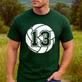 Volleyball Player 13 Volleyball Mom Dad Jersey Number 13 Men's Casual T-Shirt Forest