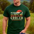 Waterski Dad Fathers Day Ski Lover Dad Water Skiing Rider Men's Casual T-Shirt Forest