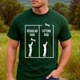 Weightlifting Workout Fitness Father Gym I Lifting Dad Men's Casual T-Shirt Forest