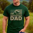 Weimaraners Lover & Weimaraner Shirts Weimaraner Dad -Adults -Kids - Small Short Sleeve V-Neck Polyester Casual Humorous Lover All Seasons Men's Casual T-Shirt Forest