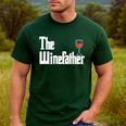 The Winefather Red Wine Tasting Fathers Day Dad Men's Casual T-Shirt Forest