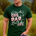 Winter Onederland 1st Birthday Theme Dad Of Birthday Girl Men's Casual T-Shirt Forest Winter Onederland 1st Birthday Theme Dad Of Birthday Girl Men's Casual T-Shirt Forest