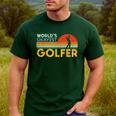 Worlds Okayest Golfer Retro Golf Joke Dad Men Women Kids Men's Casual T-Shirt Forest Worlds Okayest Golfer Retro Golf Joke Dad Men Women Kids Men's Casual T-Shirt Forest
